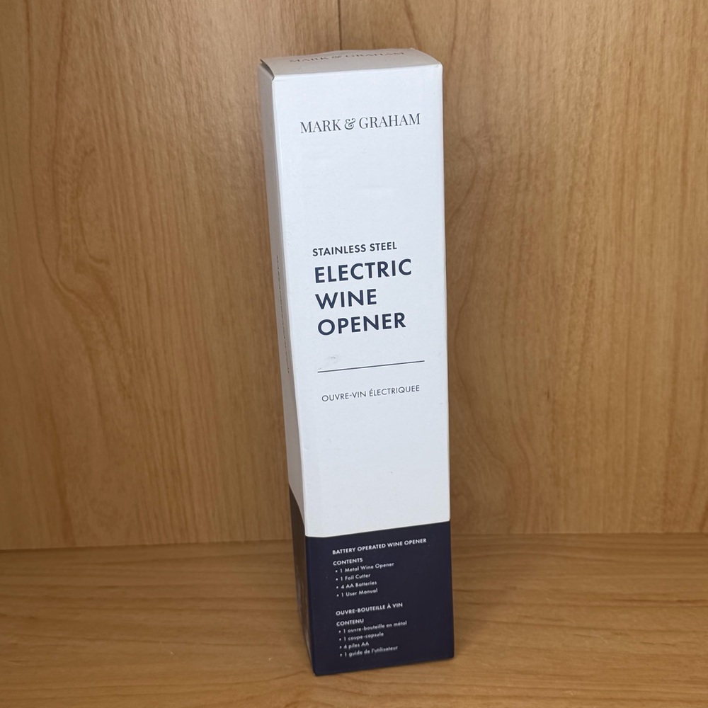 Mark & Graham Electric Stainless Steel Wine Opener